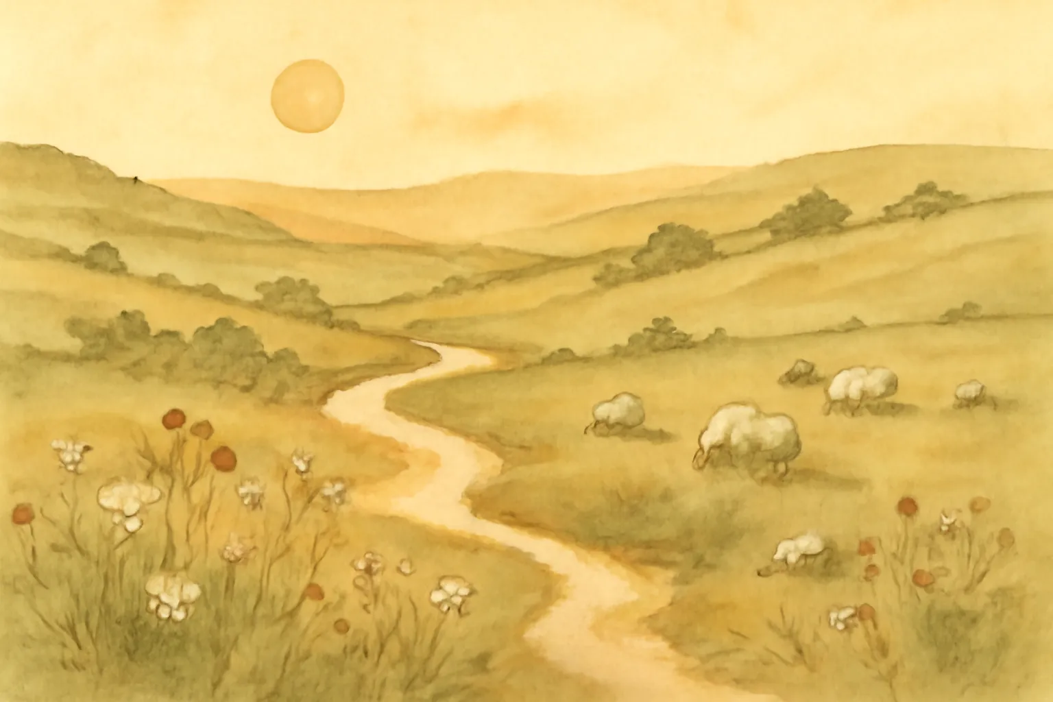 Ilustración de Poemas de la vida rural en el dialecto de Dorset