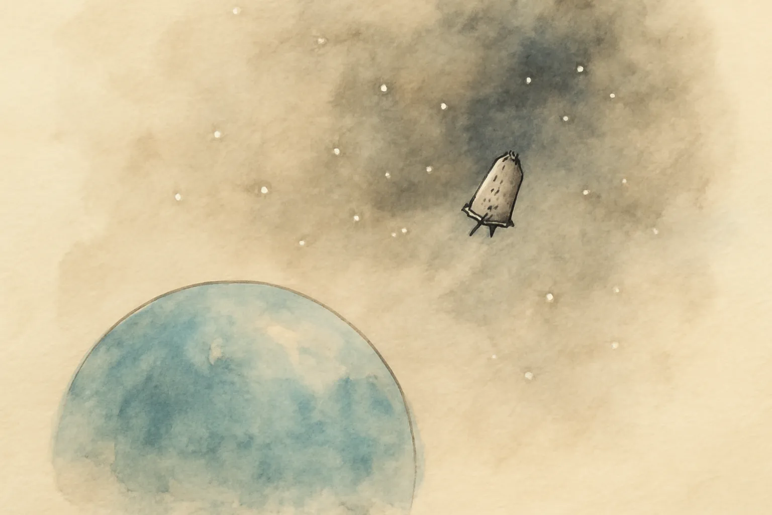 Illustration for Project Hail Mary