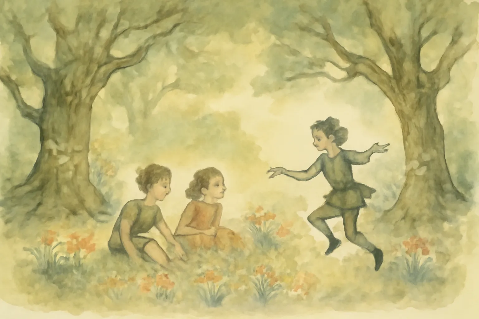 Ilustración de Puck de la colina de Pook