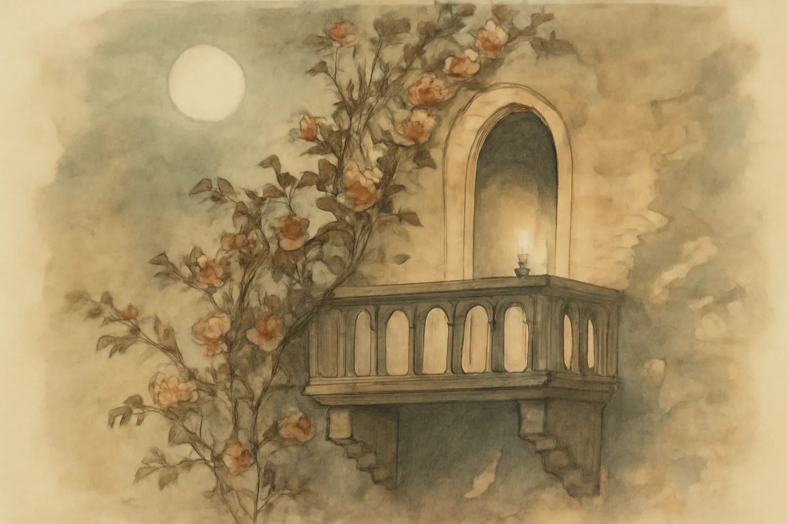 Ilustración de Romeo y Julieta