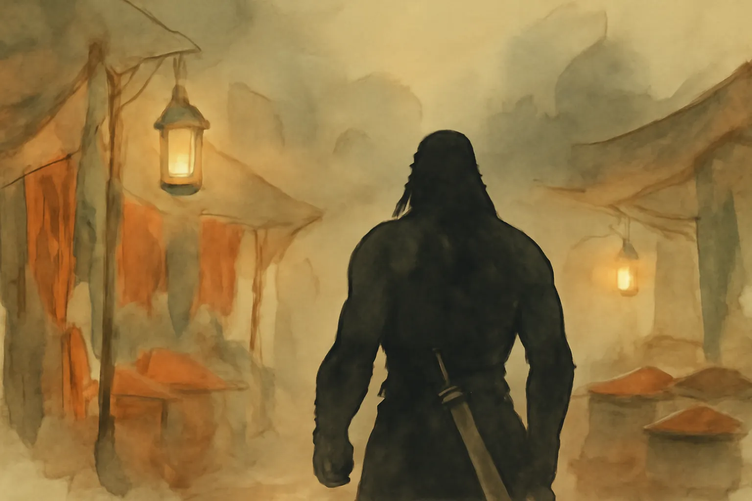 Ilustración de Sombras en Zamboula