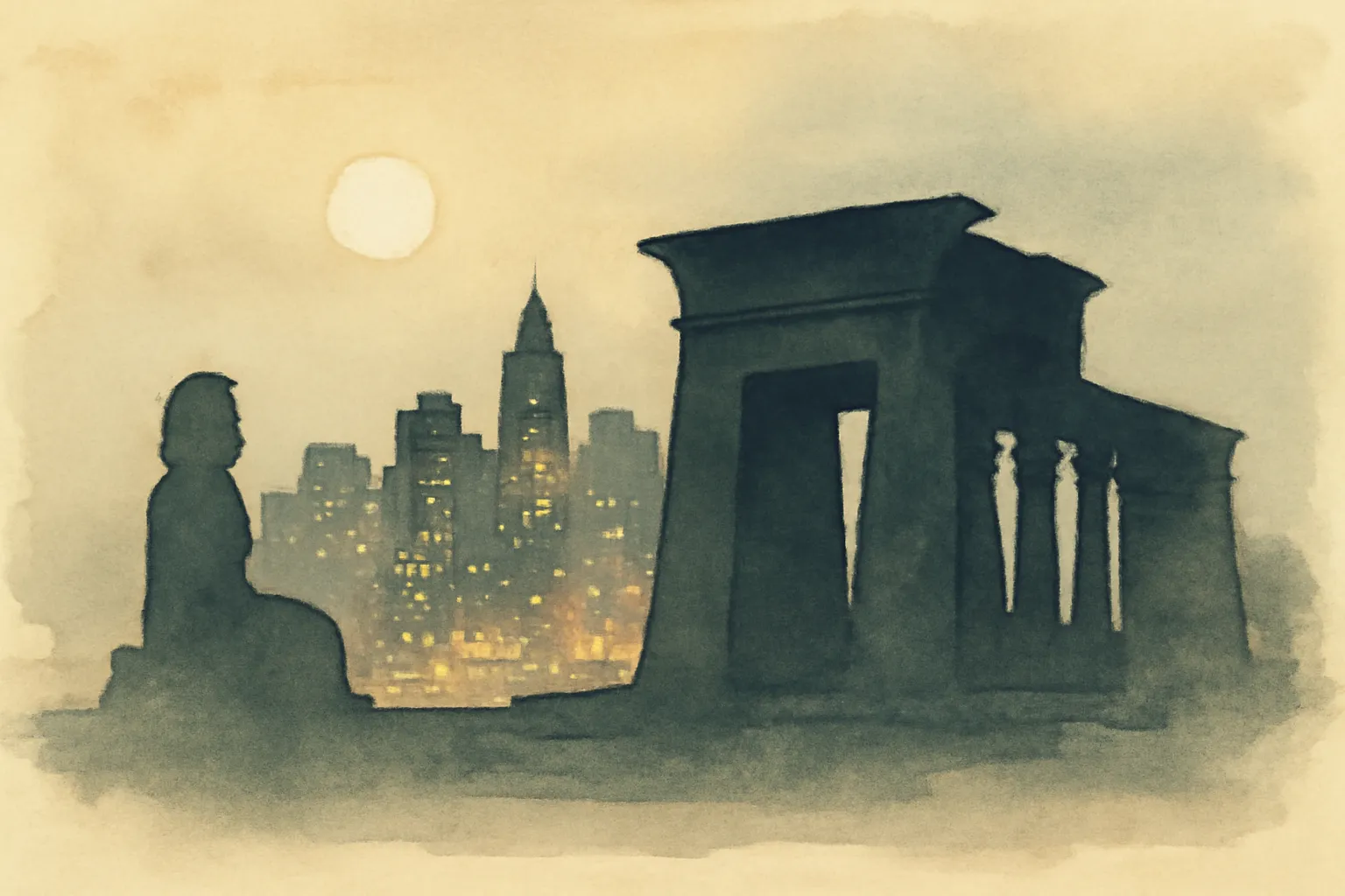 Ilustración de Ella que duerme: una novela de Nueva York y el Nilo