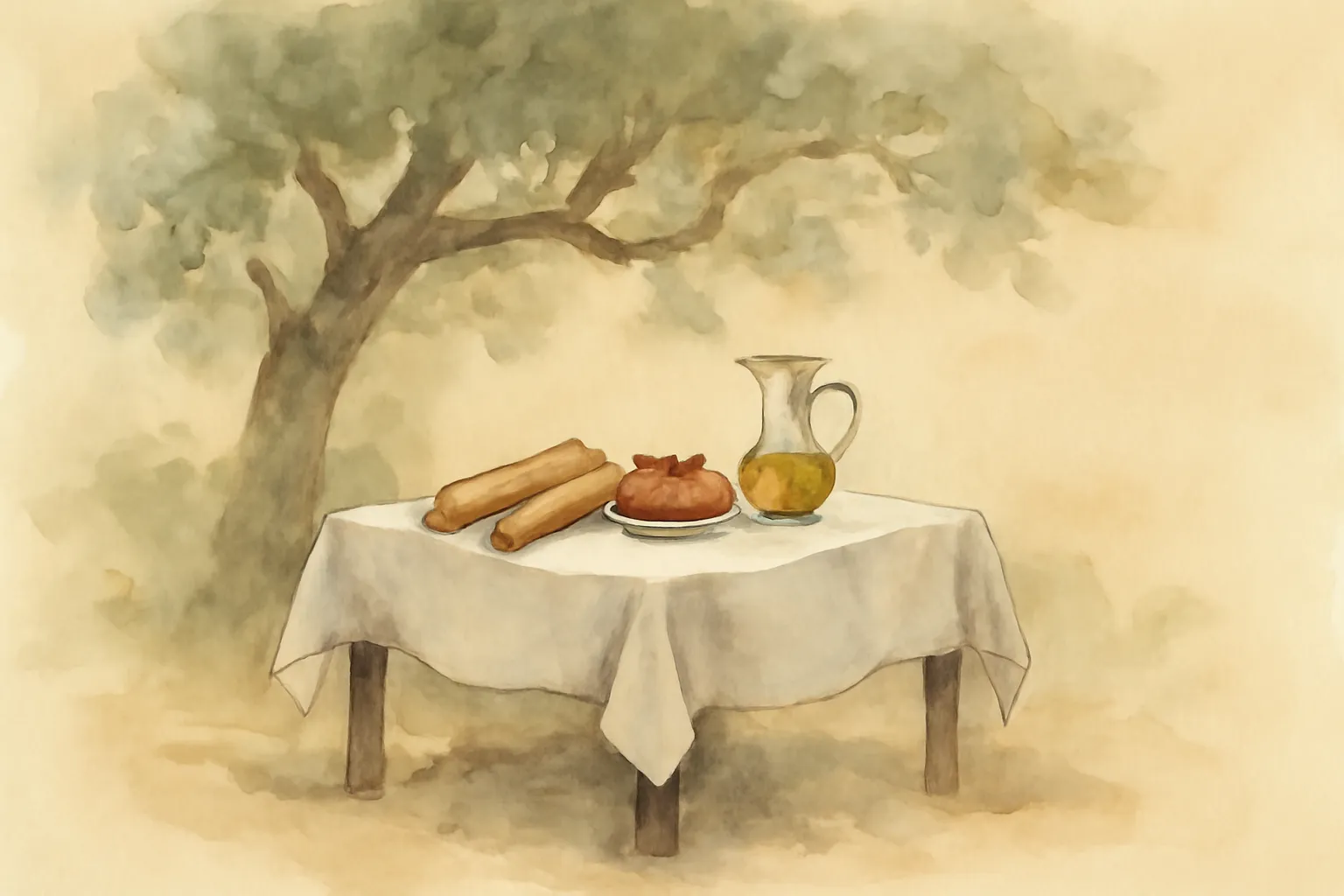 Illustration for Simple French Food