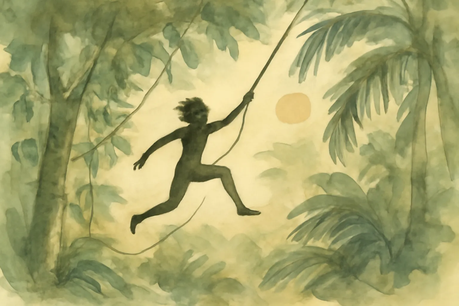 Ilustración de Tarzán de los monos