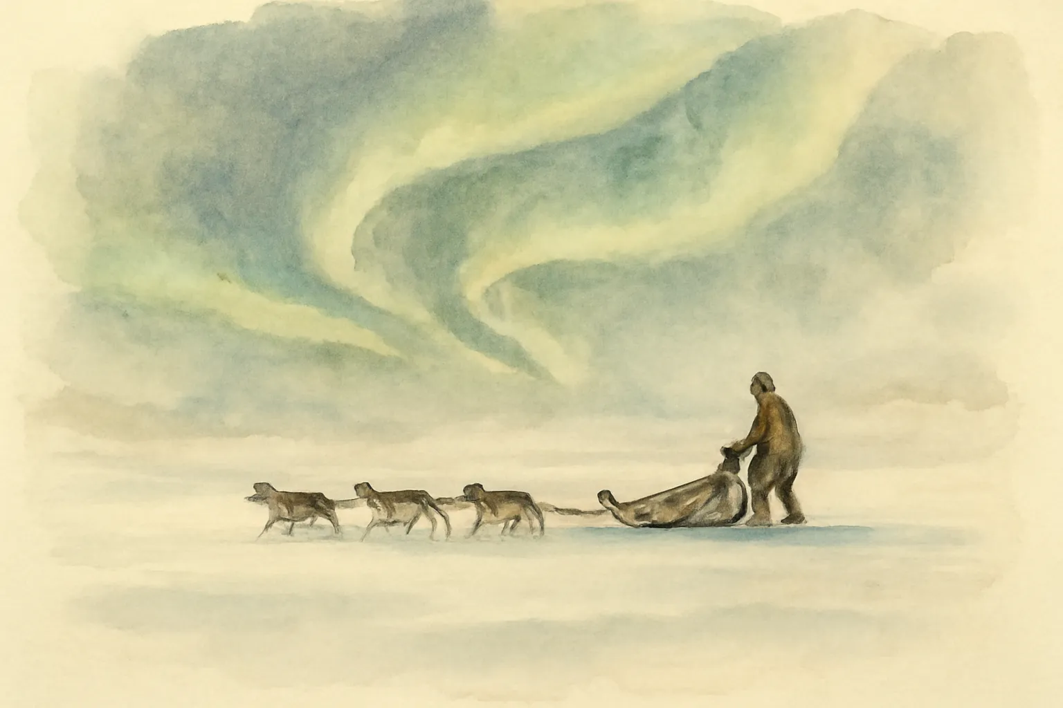 Illustration from Ten Thousand Miles with a Dog Sled: A Narrative of Winter Travel in Interior Alaska