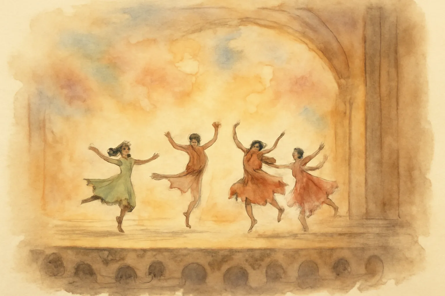 Ilustración de El arte de la danza escénica: la historia de una profesión hermosa y rentable