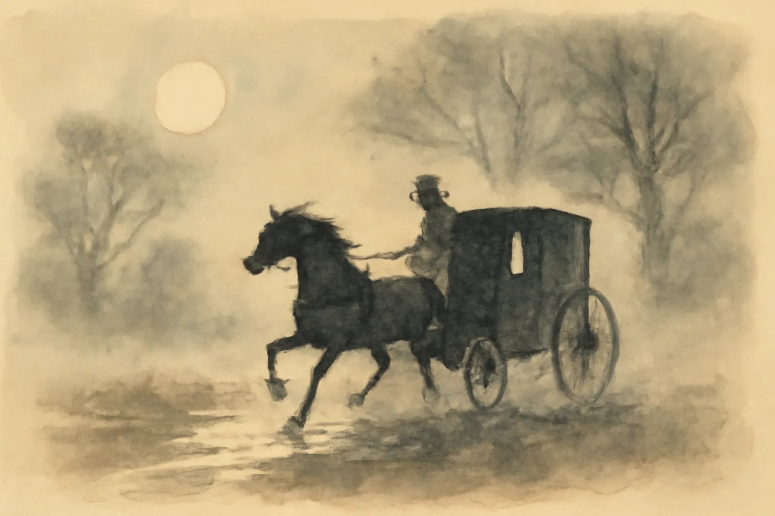 Ilustración de La polilla negra