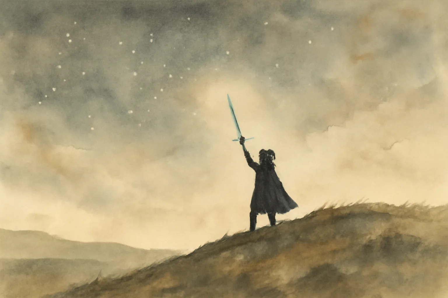 Illustration for The Blue Sword