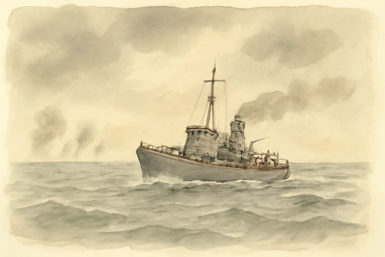 Illustration for The Caine Mutiny