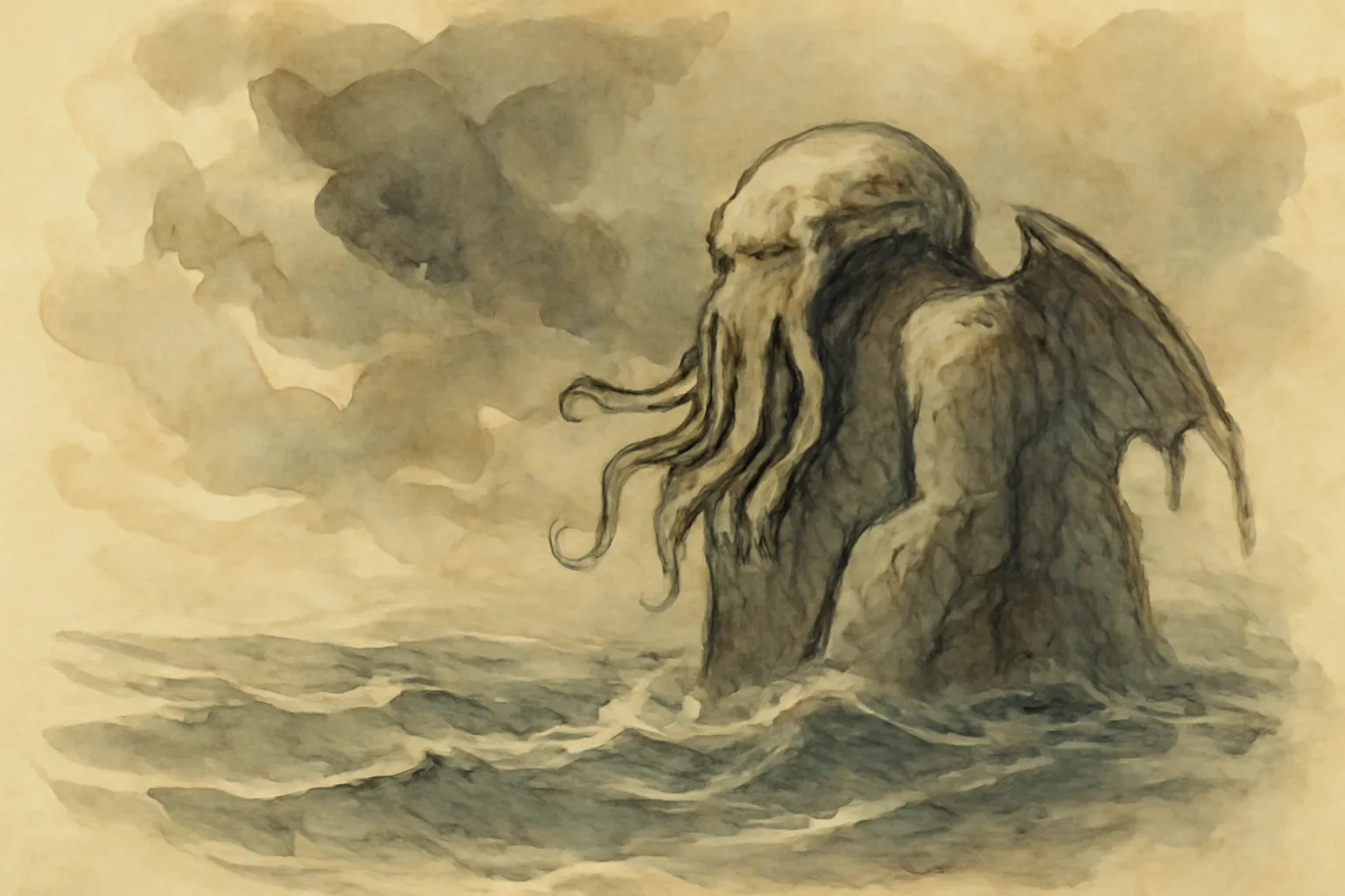 Ilustración de La llamada de Cthulhu