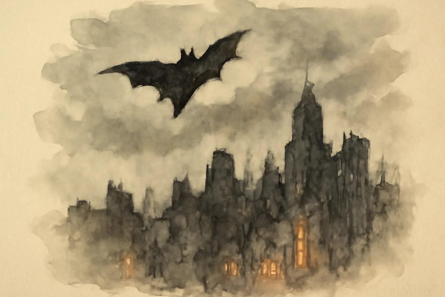 Illustration for The Dark Knight Returns