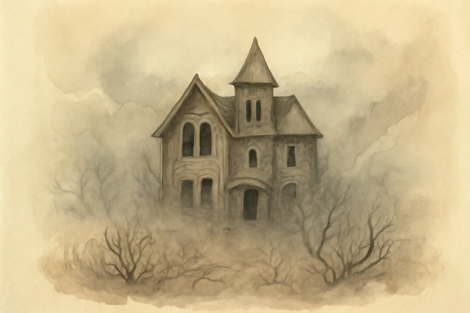 Ilustración de La casa vacía y otros relatos de fantasmas