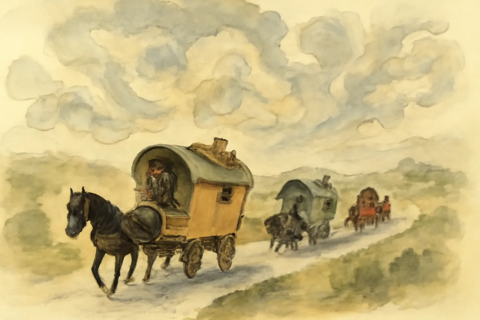 Ilustración de La expedición de Humphry Clinker