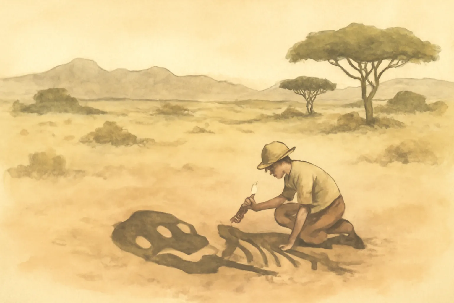 Illustration for The First Human: The Race to Discover Our Earliest Ancestors