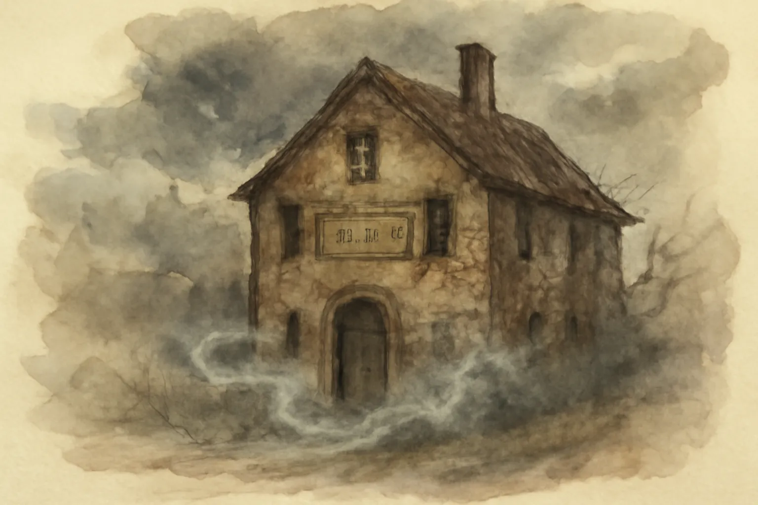 Ilustración de La posada abandonada