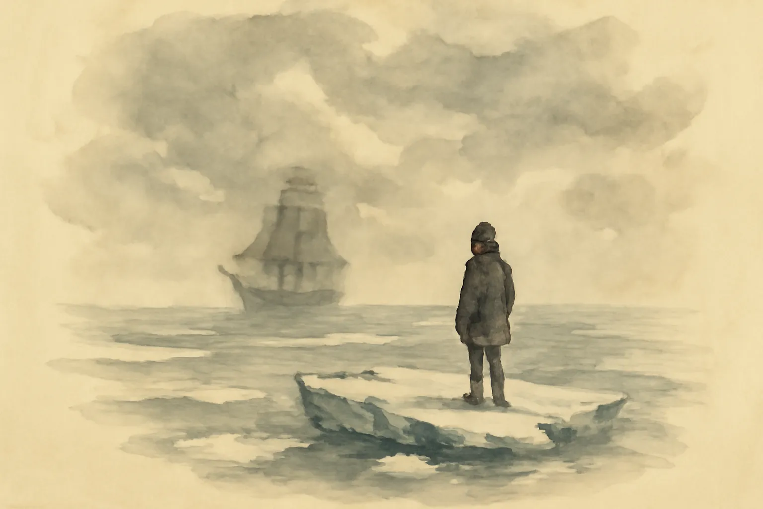 Ilustración de El pirata congelado