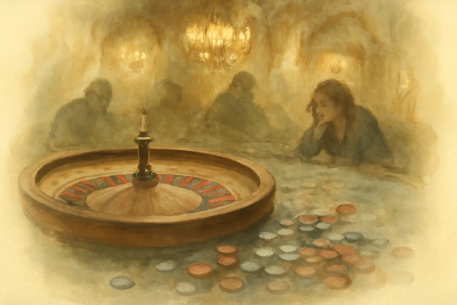 Illustration from The Gambler