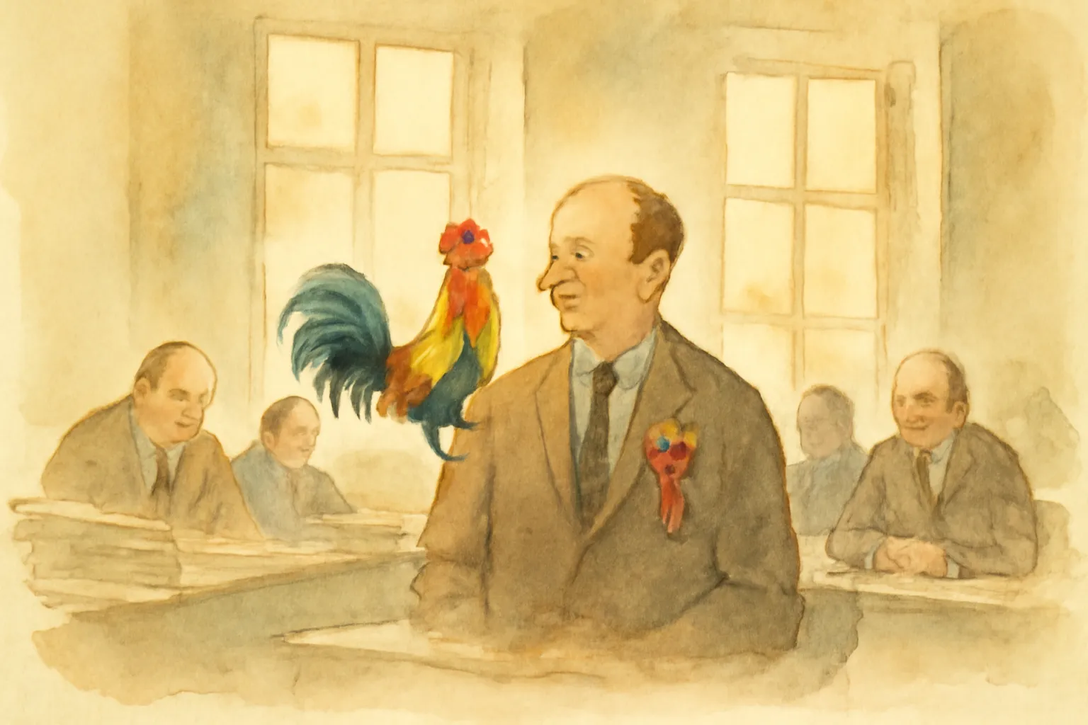 Ilustración de La gallarda cockade