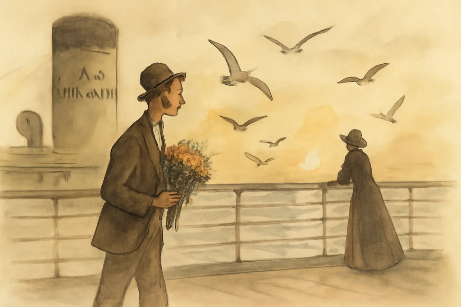 Ilustración de La chica del barco