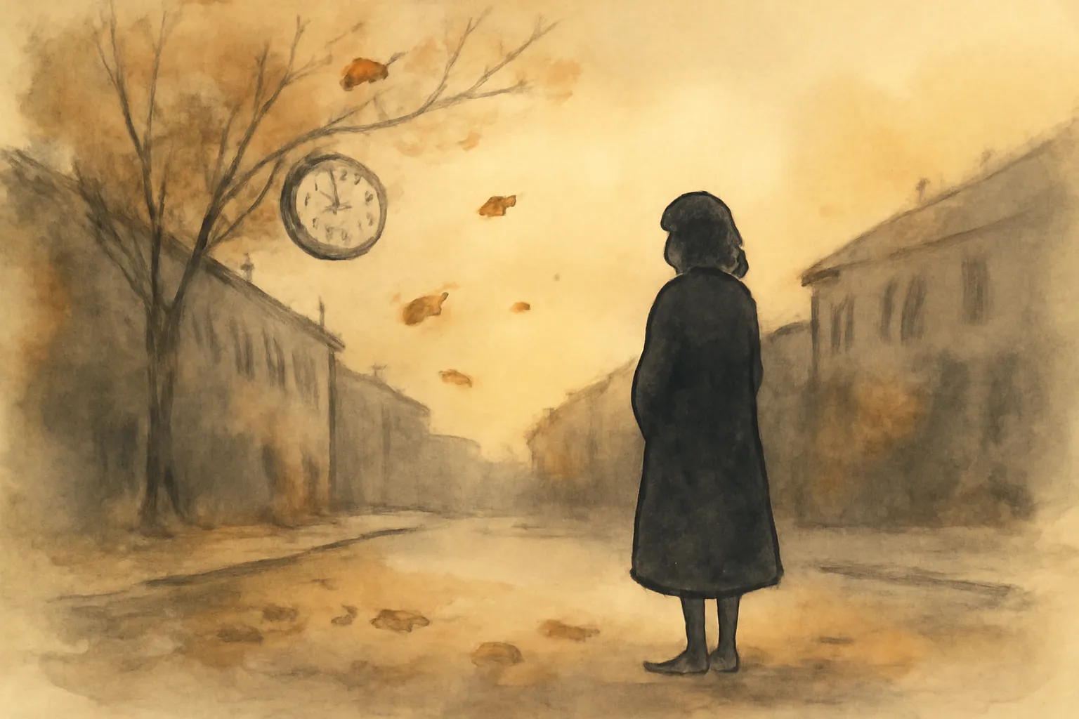 Illustration for The Girl with a Clock for a Heart