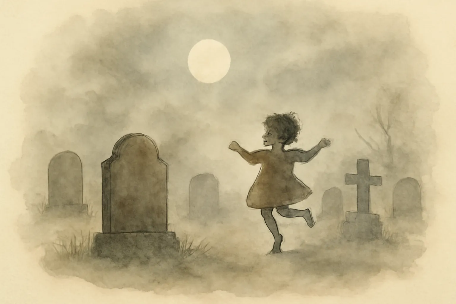 Illustration for The Graveyard Book