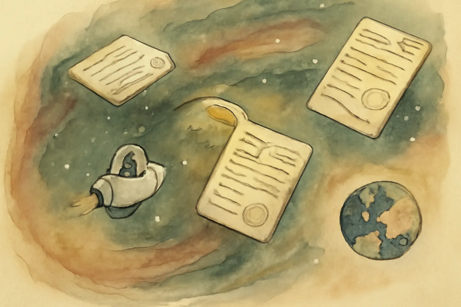 Illustration for The Hitchhiker's Guide to the Galaxy