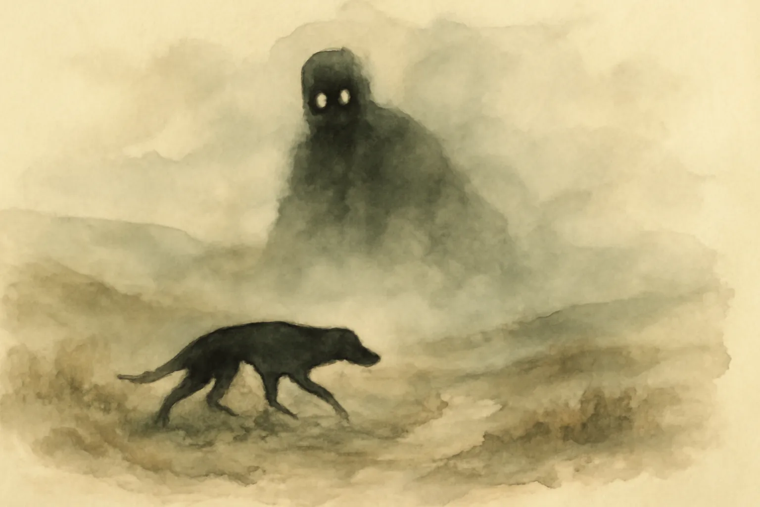 Ilustración de El sabueso de los Baskerville