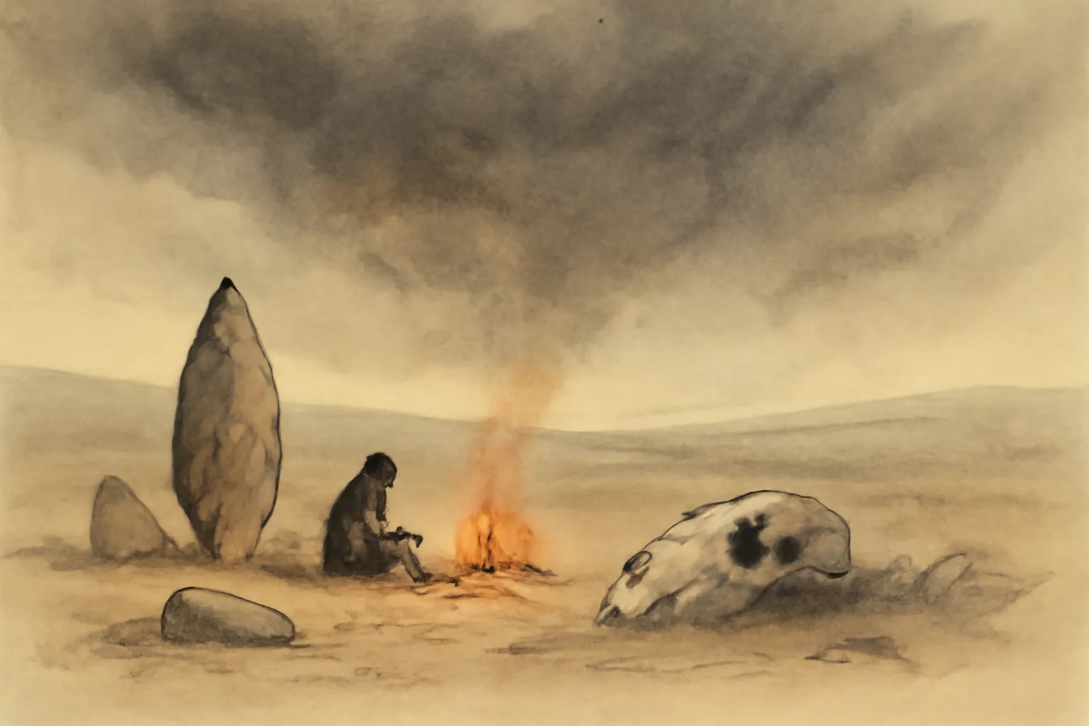 Illustration for The Humans Who Went Extinct