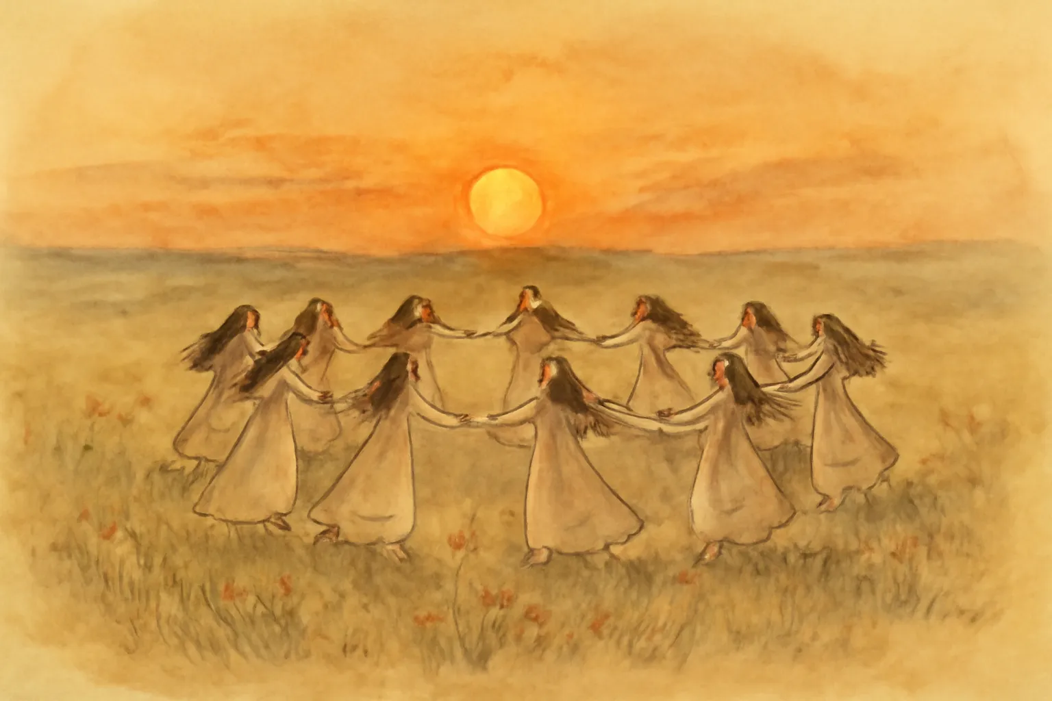 Ilustración de El libro de cuentos indios