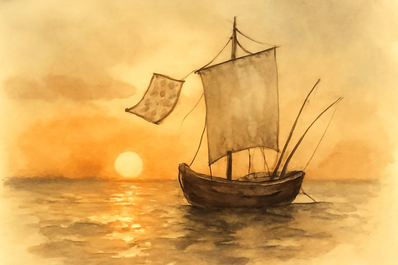 Ilustración de La dama y el pirata