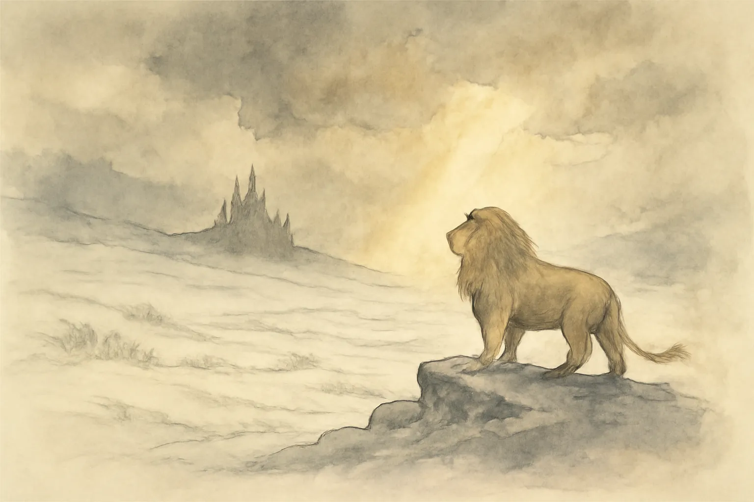 Illustration for The Lion, the Witch and the Wardrobe
