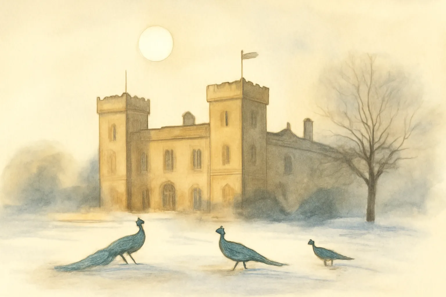 Illustration from The Little Colonel's Christmas Vacation