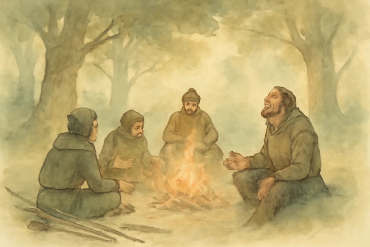 Ilustración de Las alegres aventuras de Robin Hood