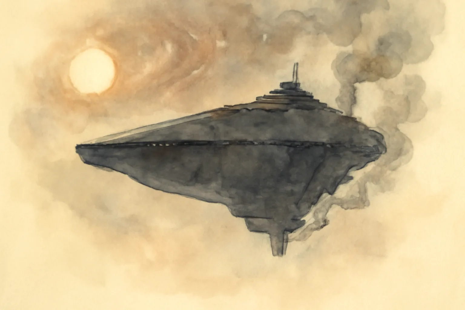 Ilustración de El acorazado extraviado