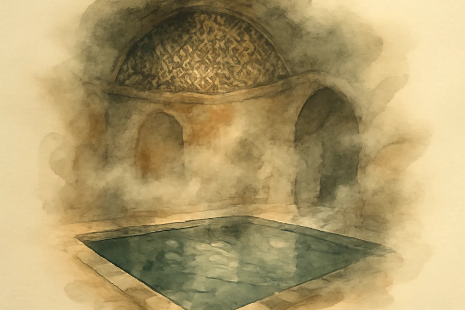 Ilustración de El misterio del baño turco