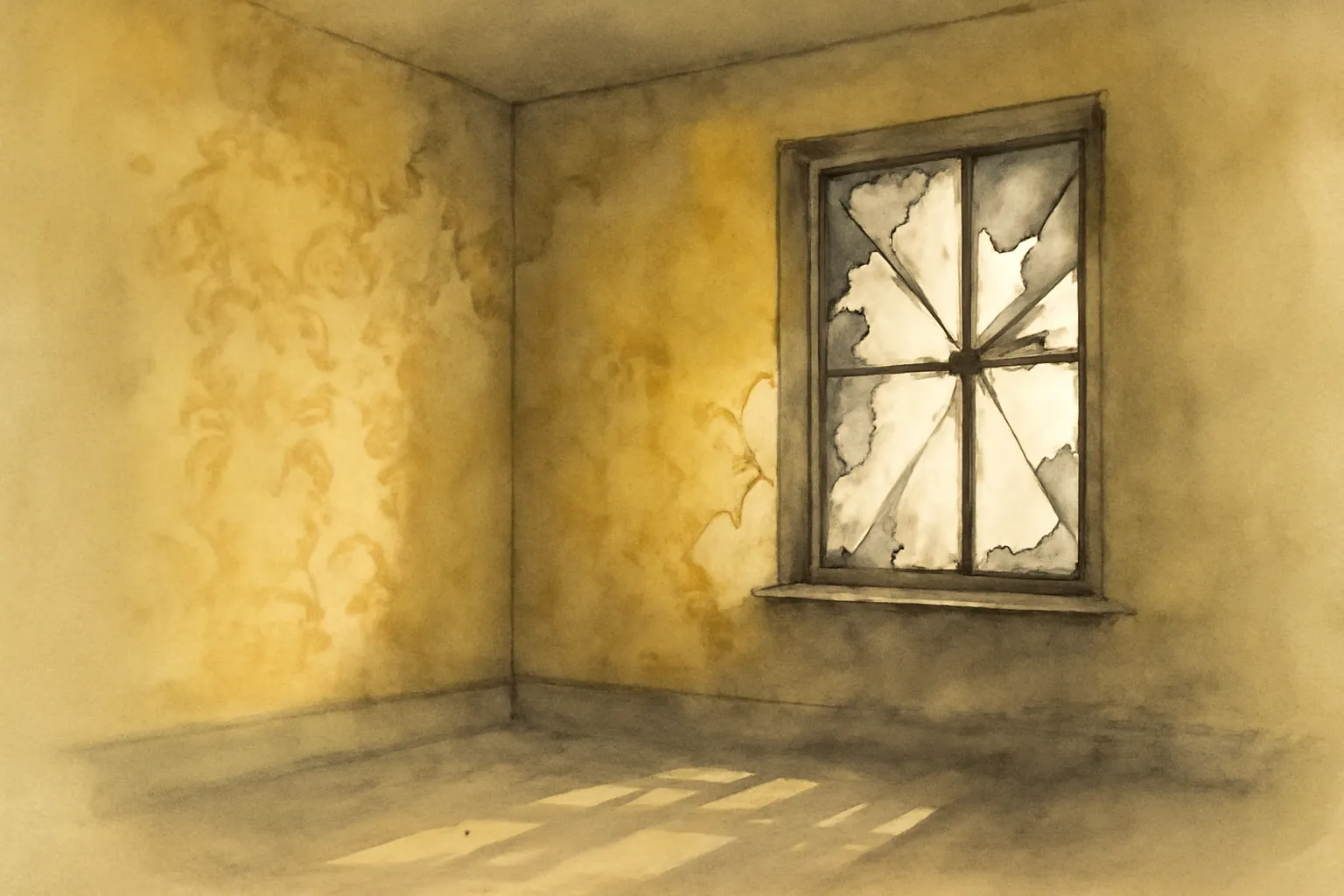 Ilustración de El misterio de la habitación amarilla
