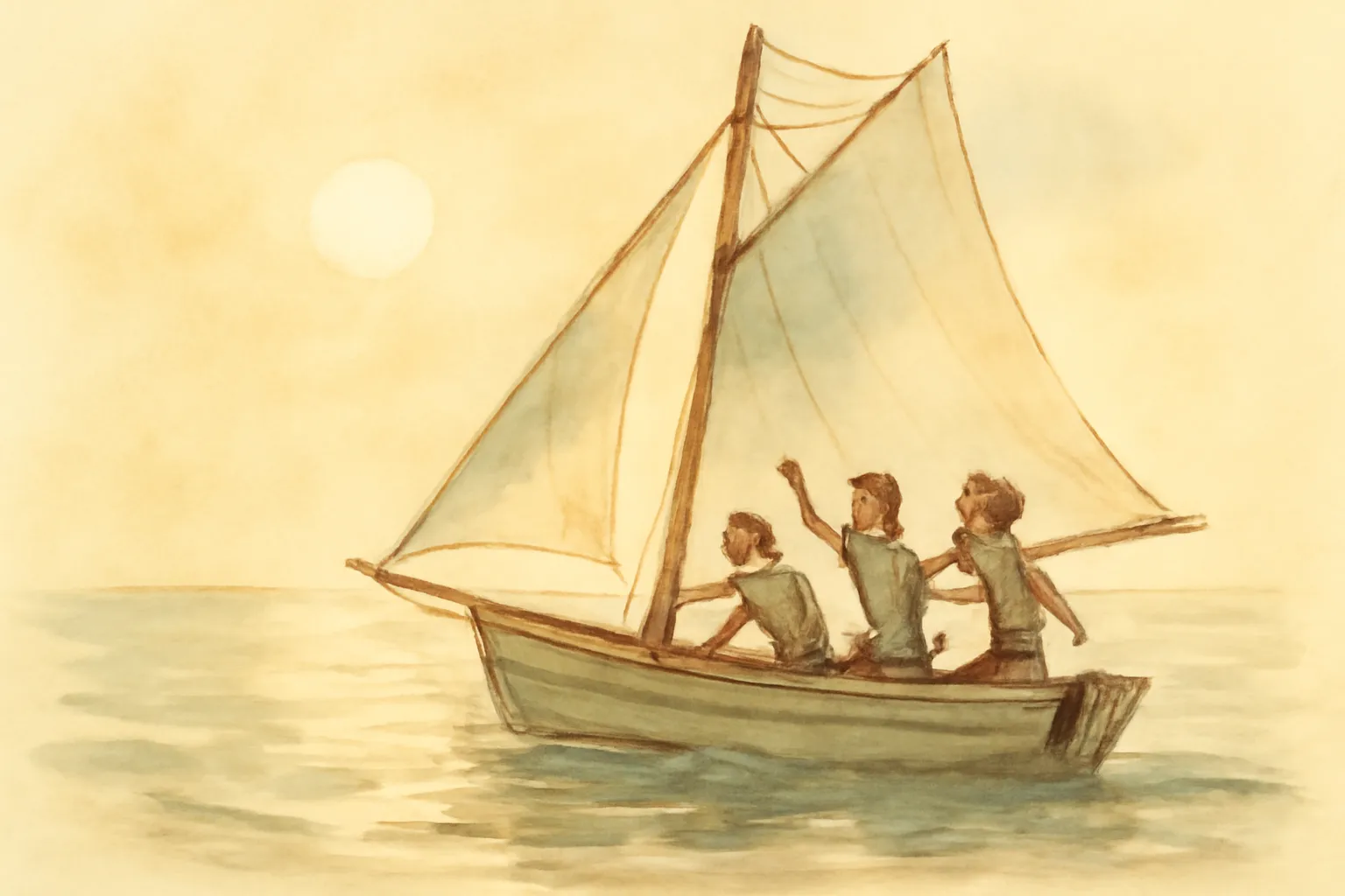 Ilustración de Los chicos del código naval