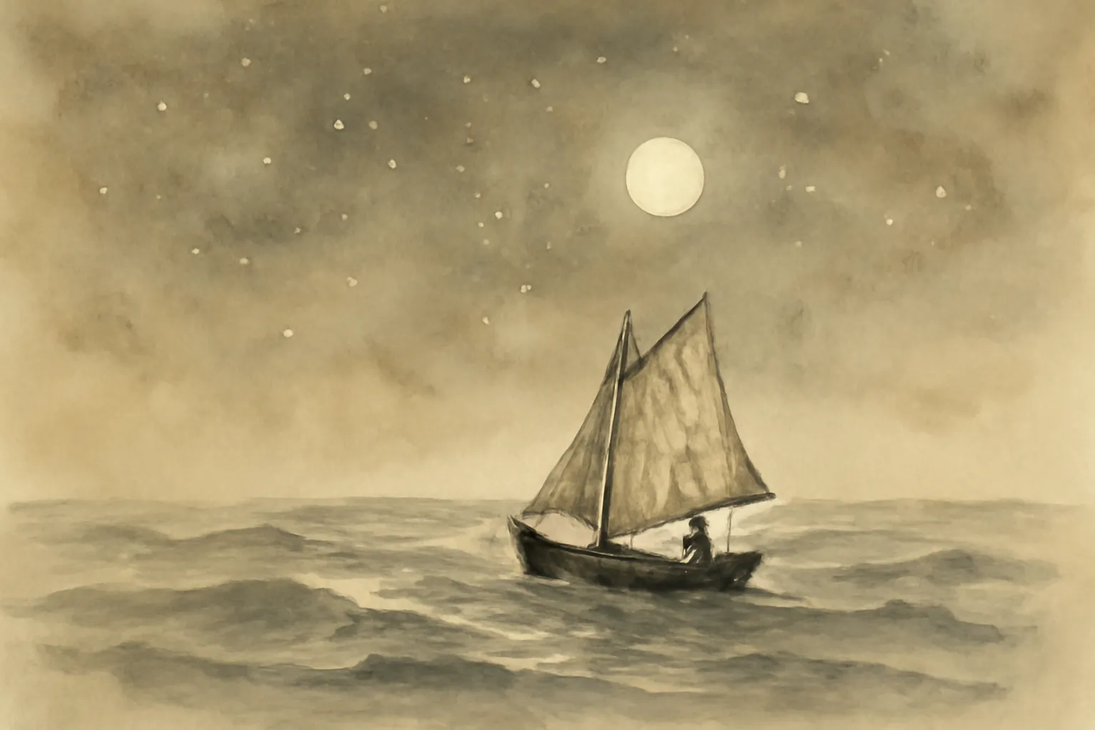 Illustration for The Old Man and the Sea