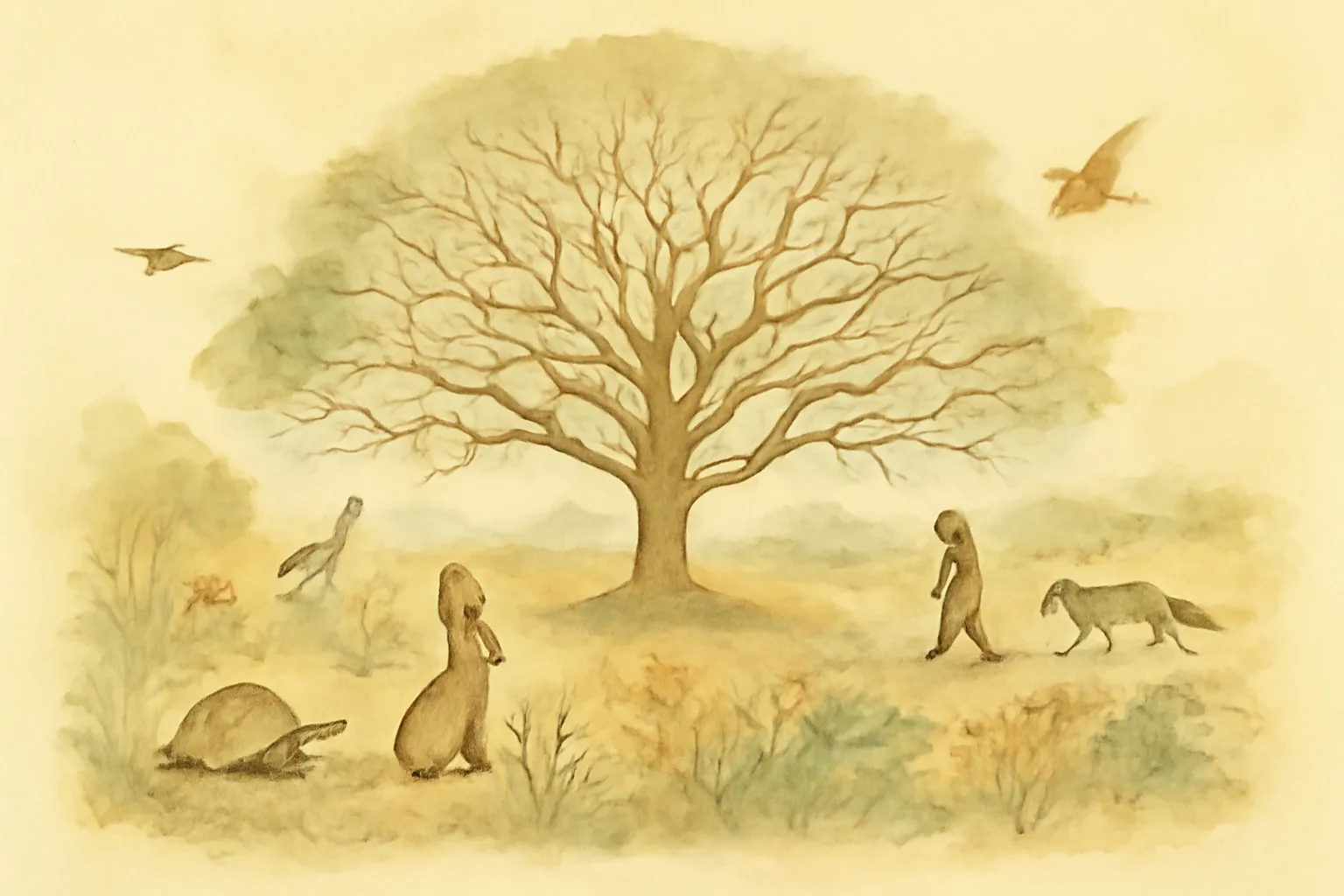 Illustration for The Origin of Species