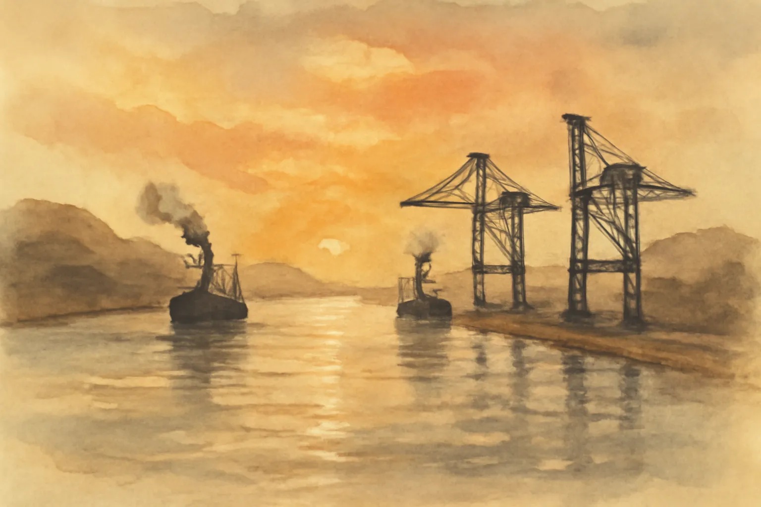 Illustration for The Path Between the Seas