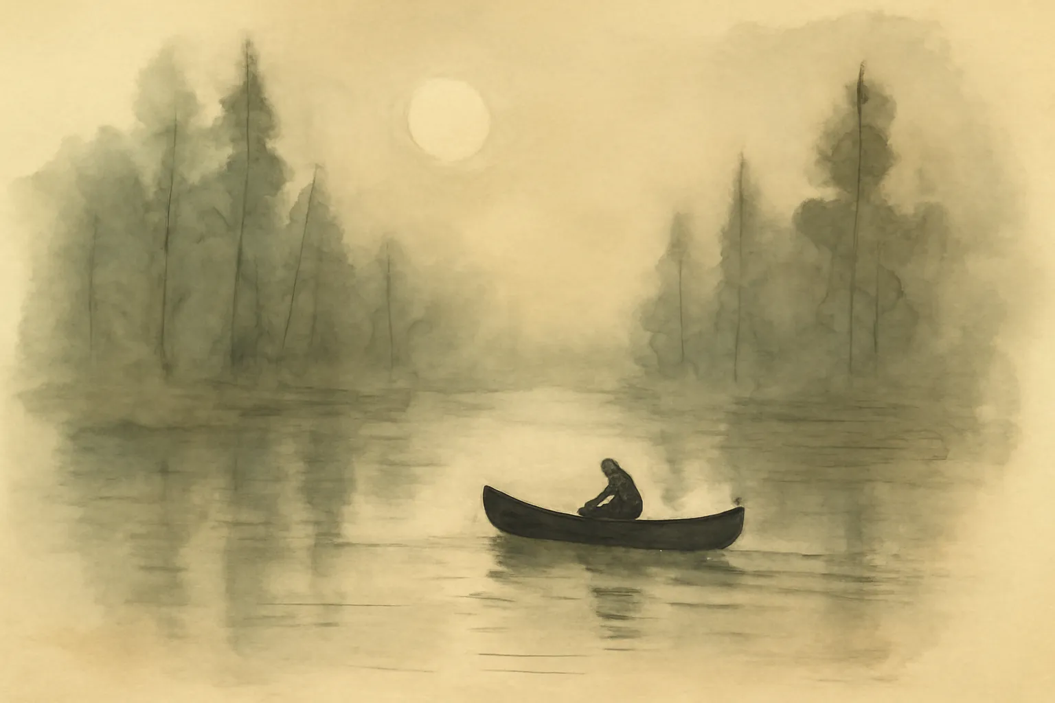 Ilustración de El fantasma del río