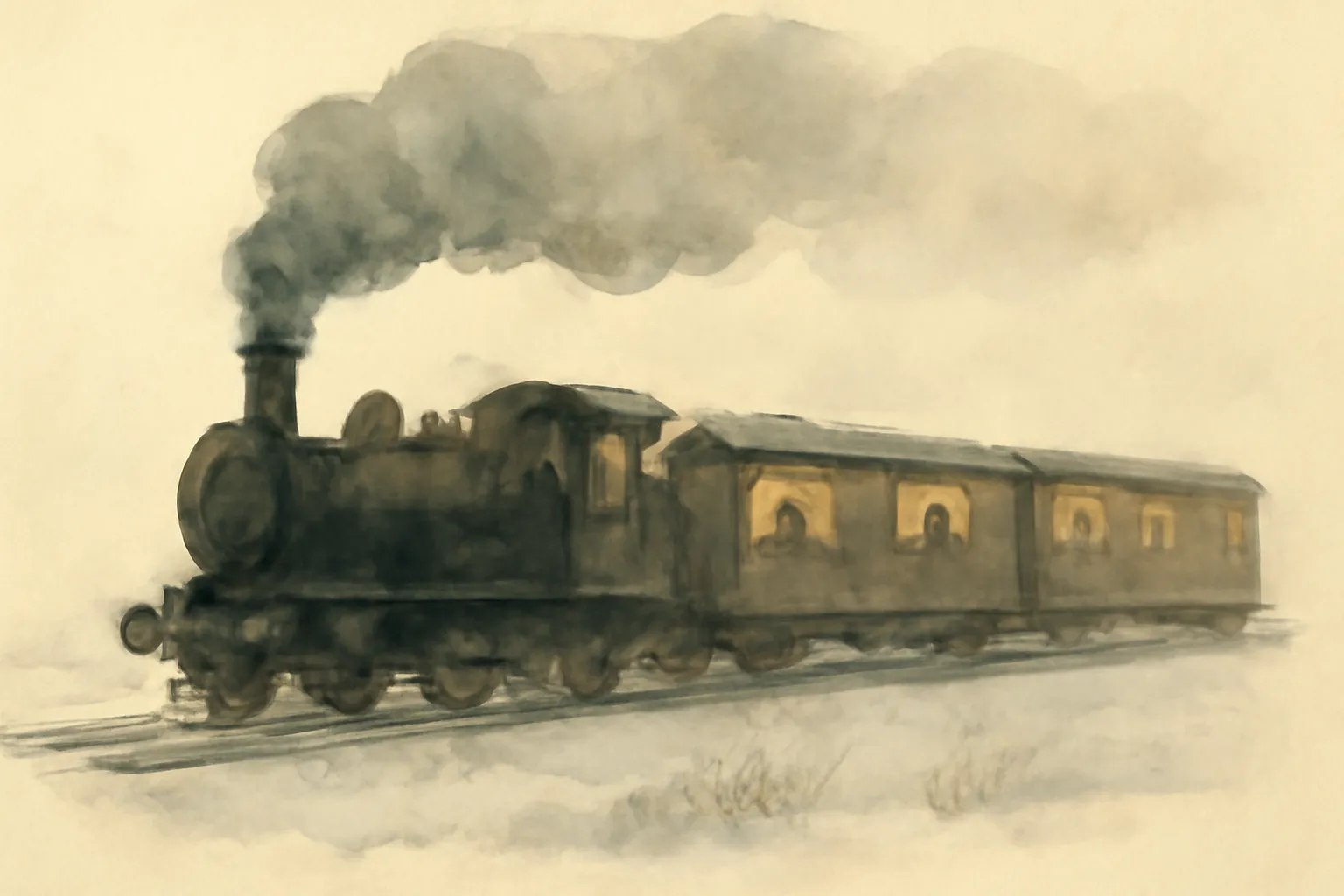 Ilustración de El misterio del expreso Plymouth