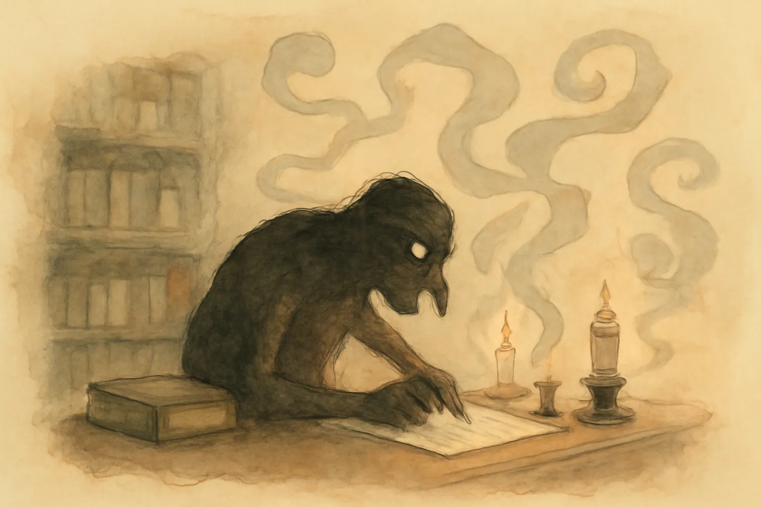 Illustration for The Screwtape Letters