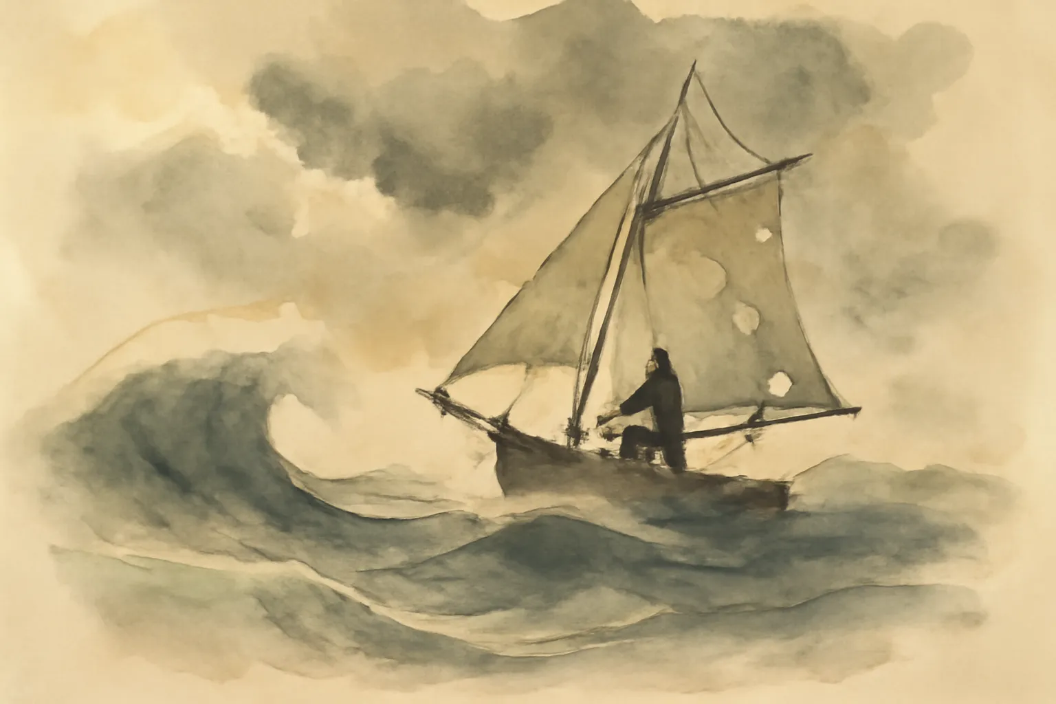 Ilustración de El lobo de mar