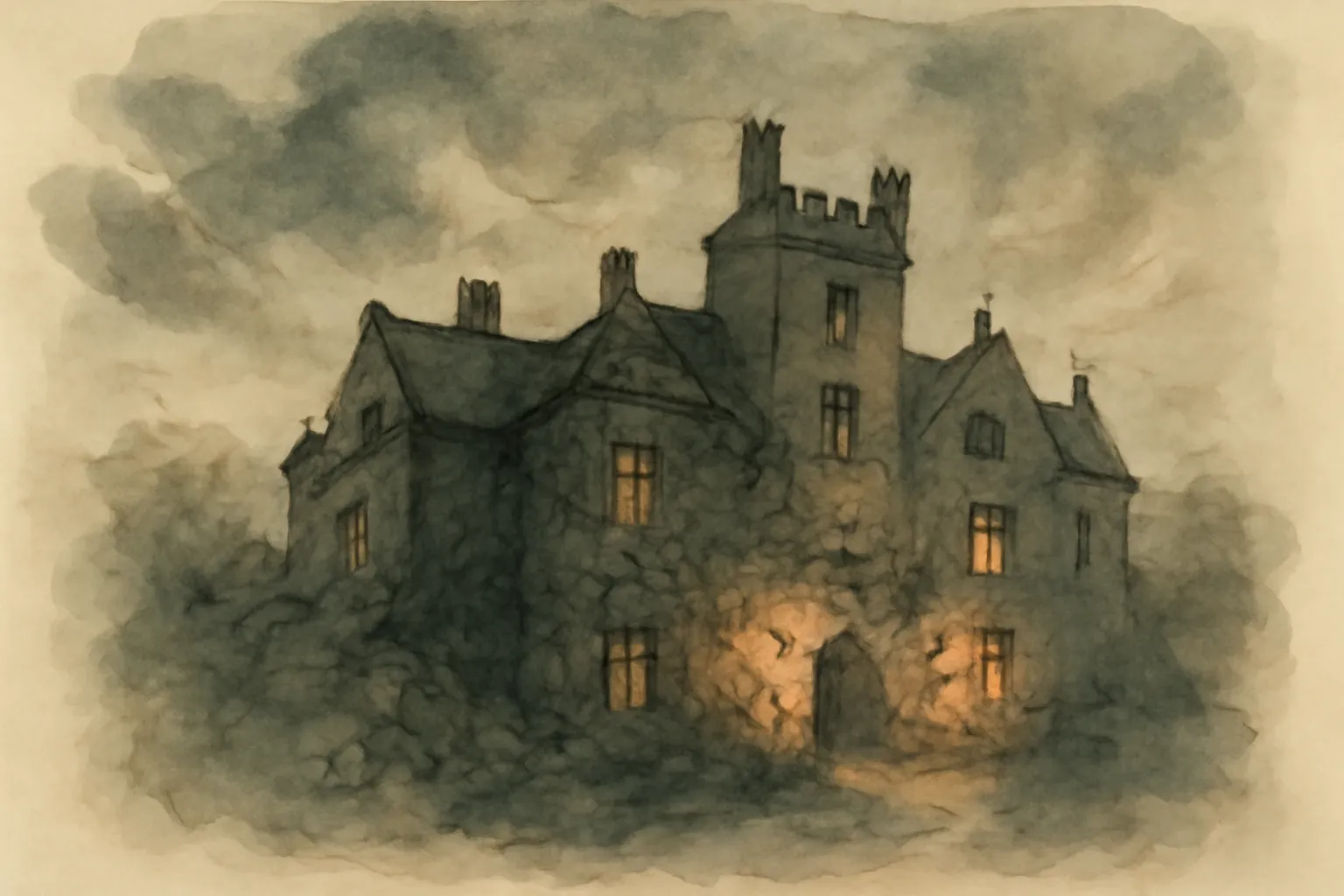 Ilustración de El secreto de Chimneys