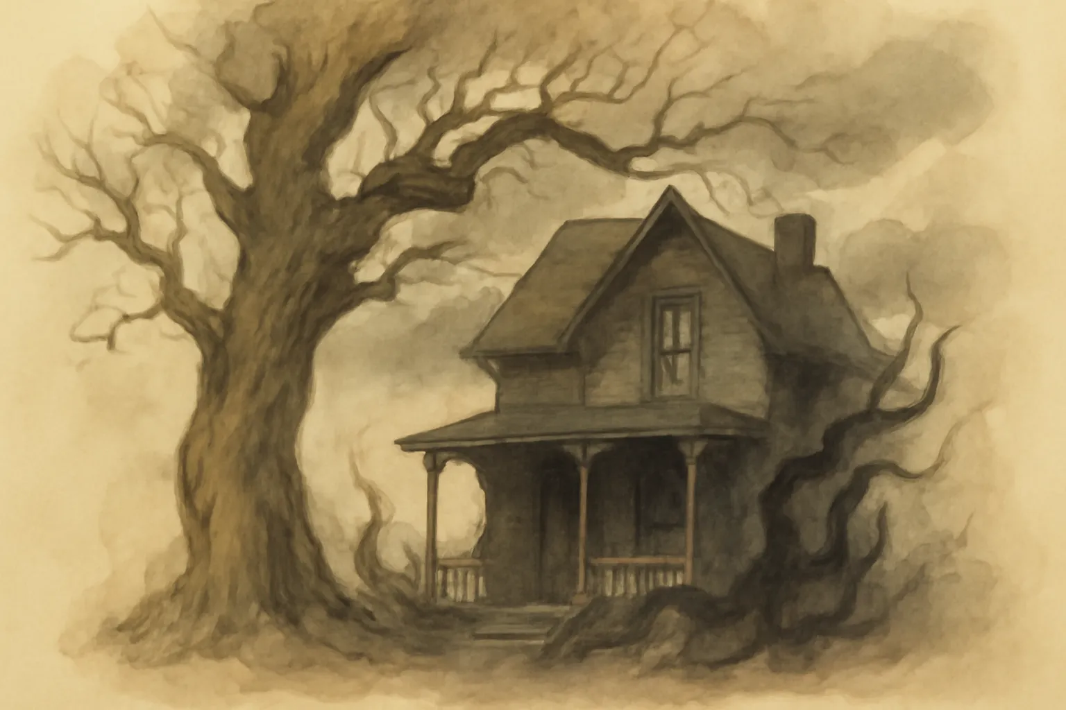 Ilustración de La casa evitada
