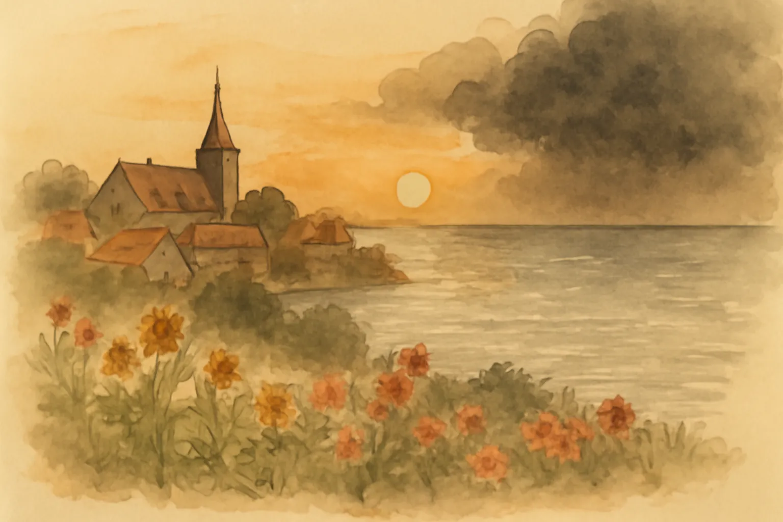 Ilustración de The Silent Baltic: or, Detained near Kiel