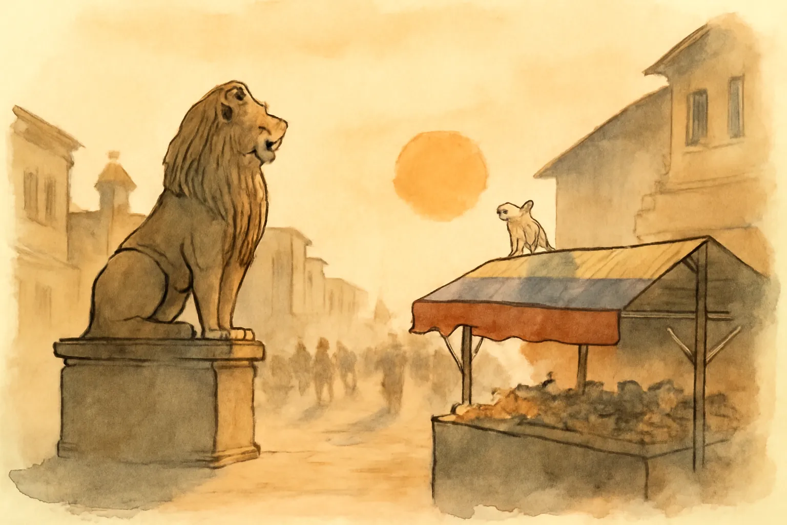 Illustration from The White Mice
