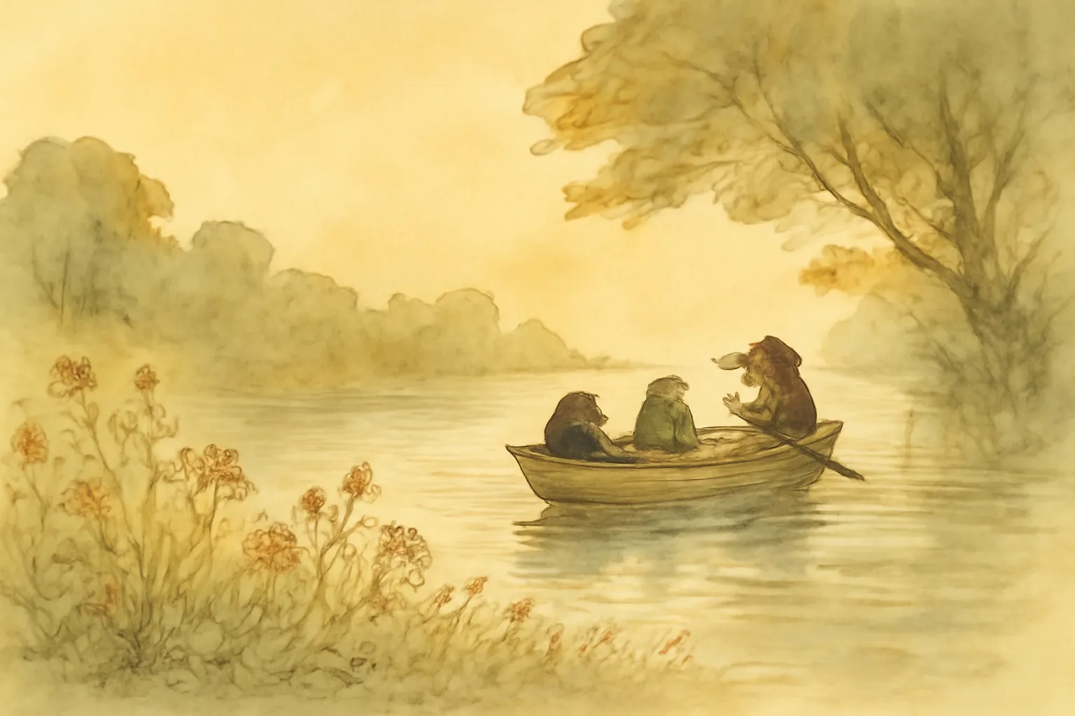 Illustration from The Wind in the Willows