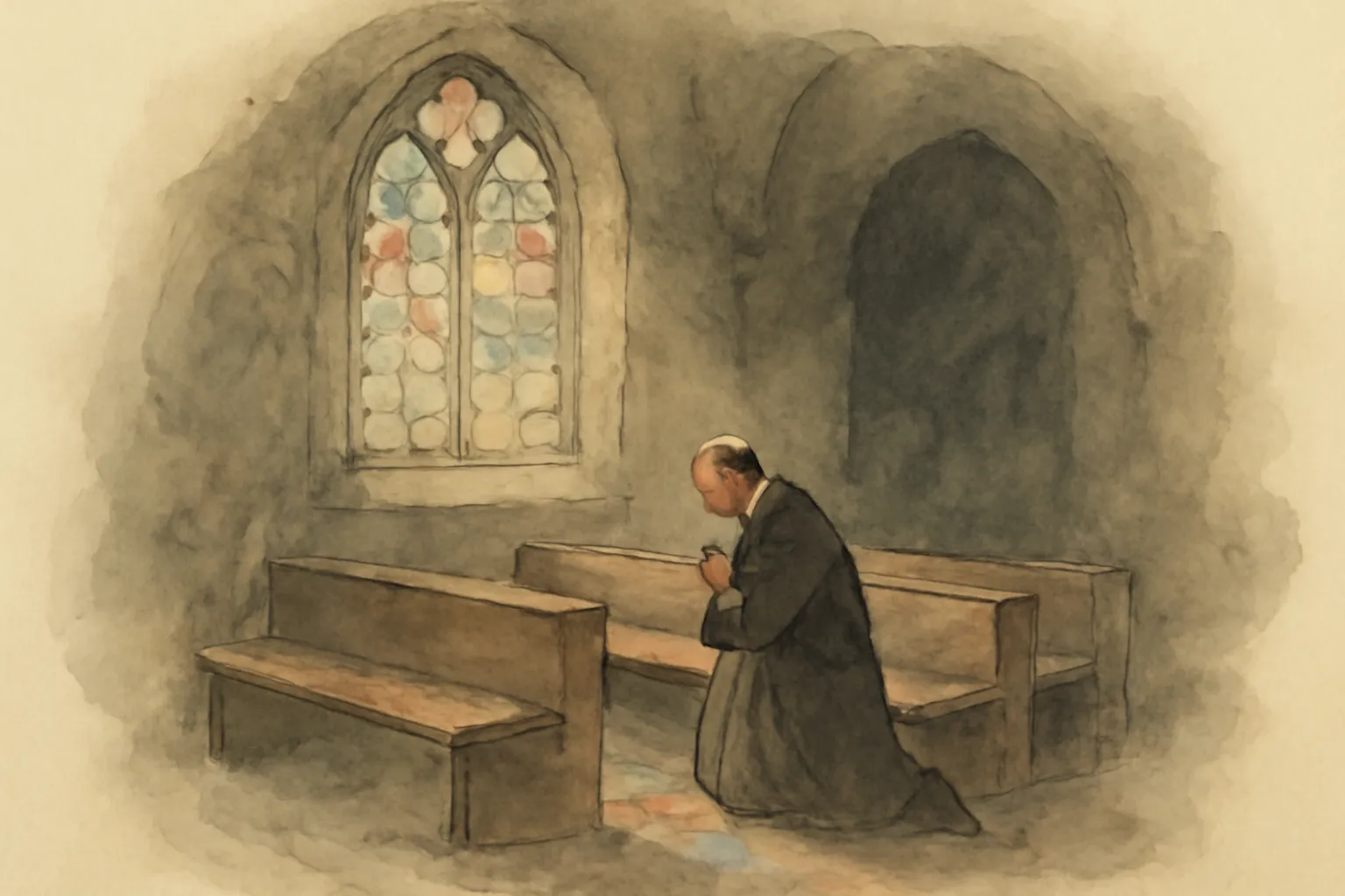Ilustración de La sabiduría del padre Brown